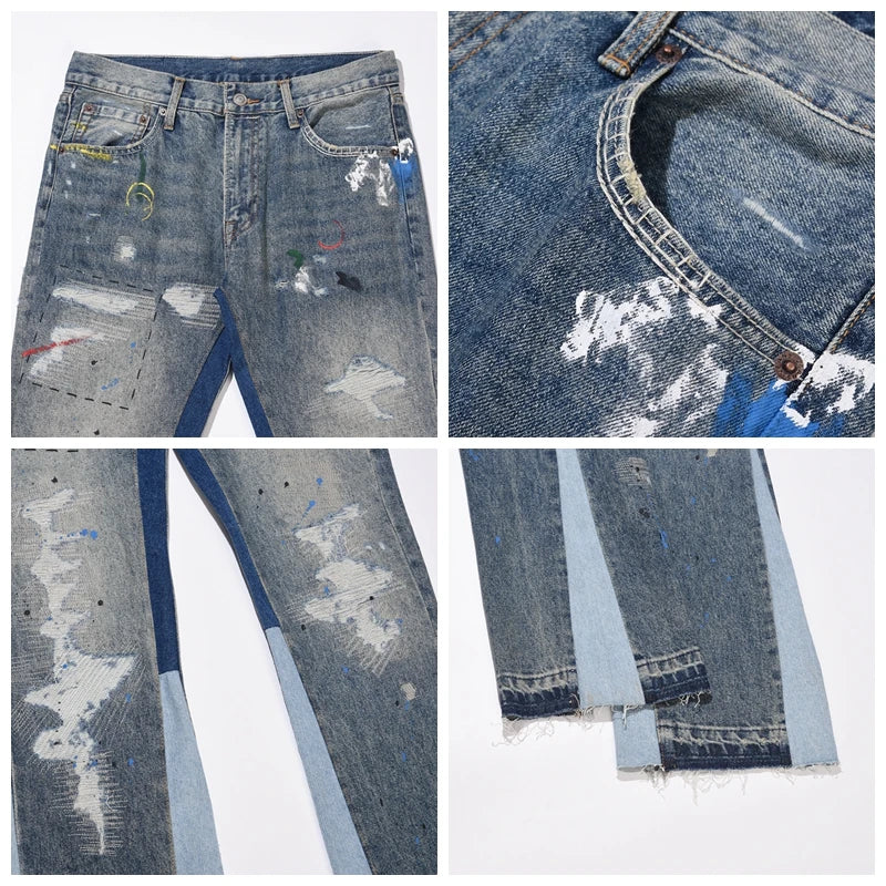 Washed Flared Jeans