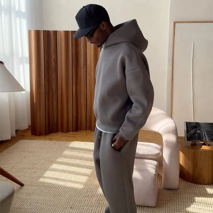 Essential Oversized Tracksuit - Stone Grey