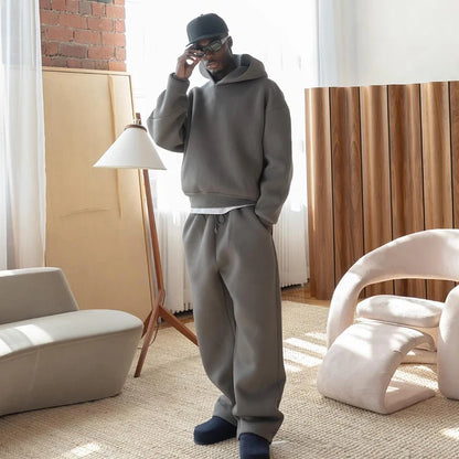 Essential Oversized Tracksuit - Stone Grey