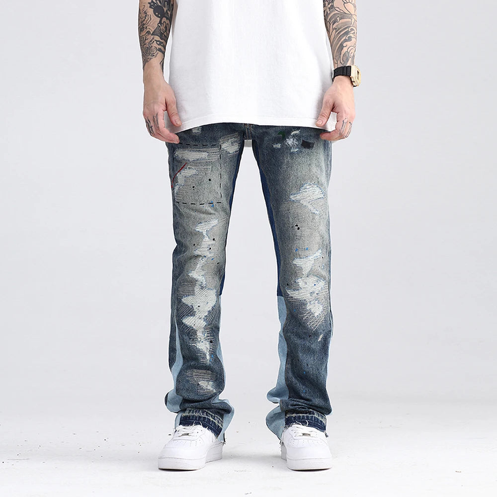 Washed Flared Jeans