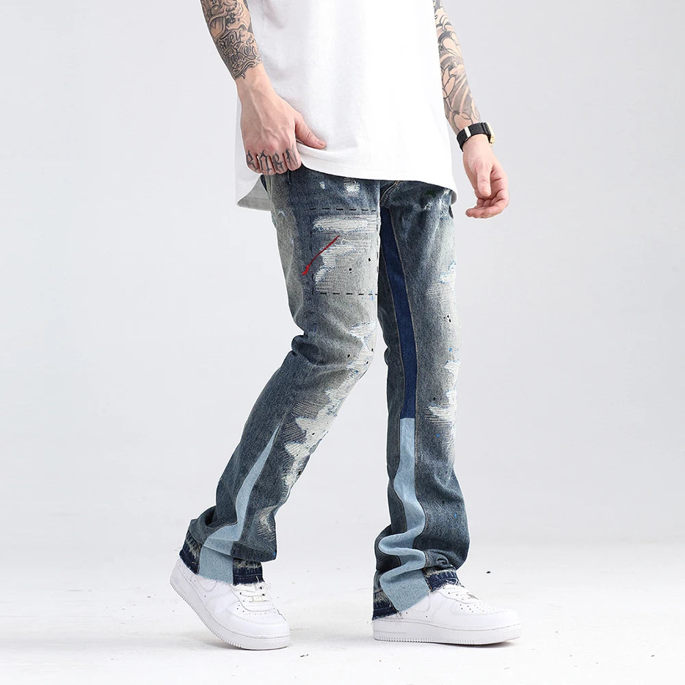 Washed Flared Jeans