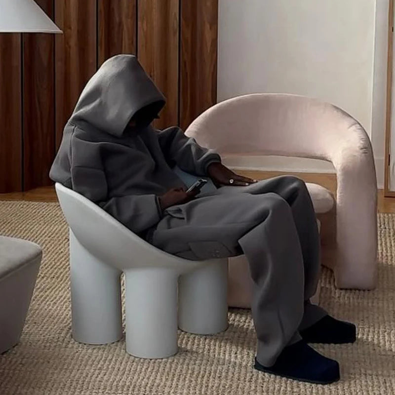 Essential Oversized Tracksuit - Stone Grey
